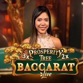 Official Live Casino logo: Prosperity Tree Baccarat by Evolution at Slotuna Casino