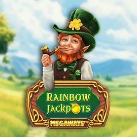 Jackpots logo of Rainbow Jackpots Megaways from Red Tiger Gaming at Slotuna Casino