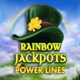 Rainbow Jackpots Power Lines by Red Tiger Gaming, showcased at sslotuna.gr – game logo