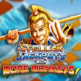 Stellar Jackpots with More Monkeys game by Lightning Box Game – logo hosted on Slotuna Casino